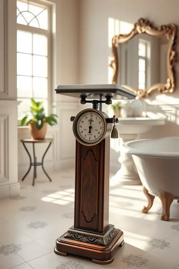 charming vintage bathroom scales