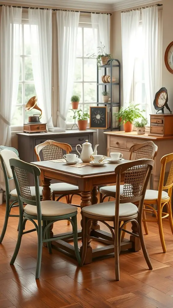 charming vintage cafe atmosphere