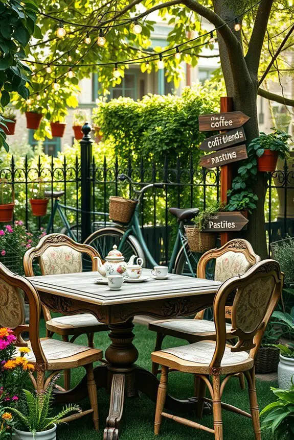 charming vintage coffee garden