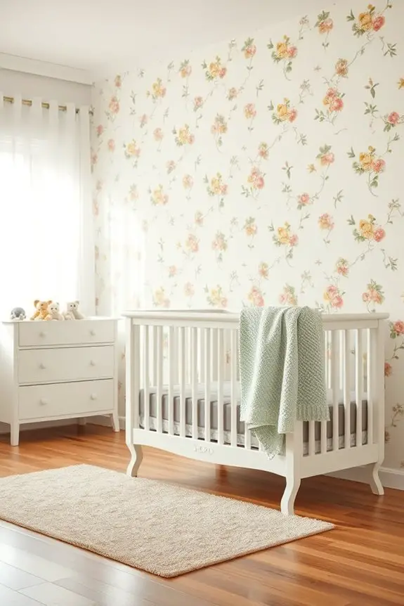 charming vintage floral wallpaper