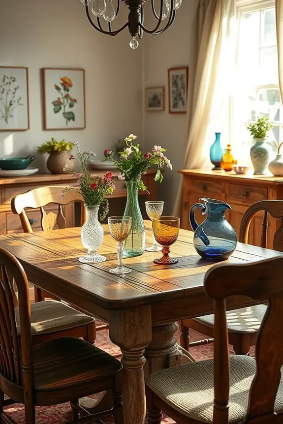 charming vintage glassware collection