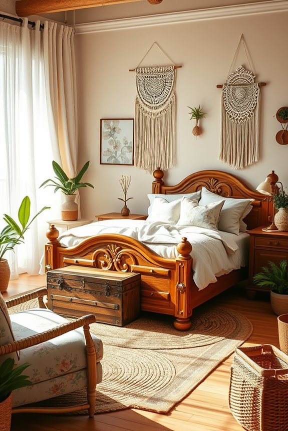 charming vintage inspired guest bedding