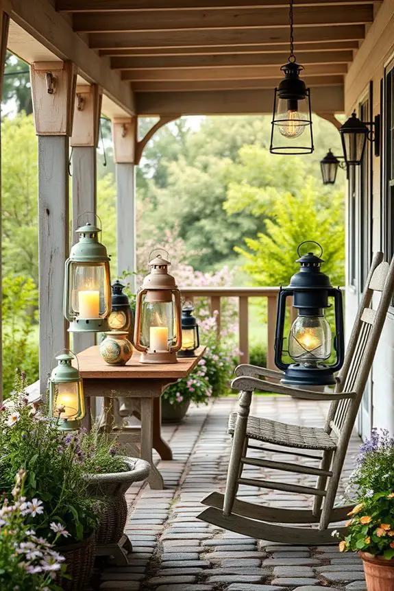 charming vintage lantern displays