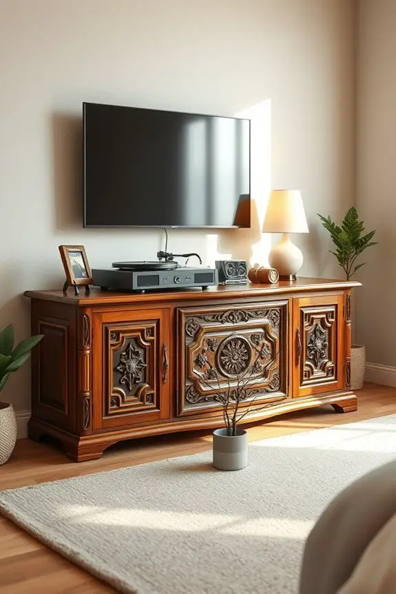 charming vintage media center