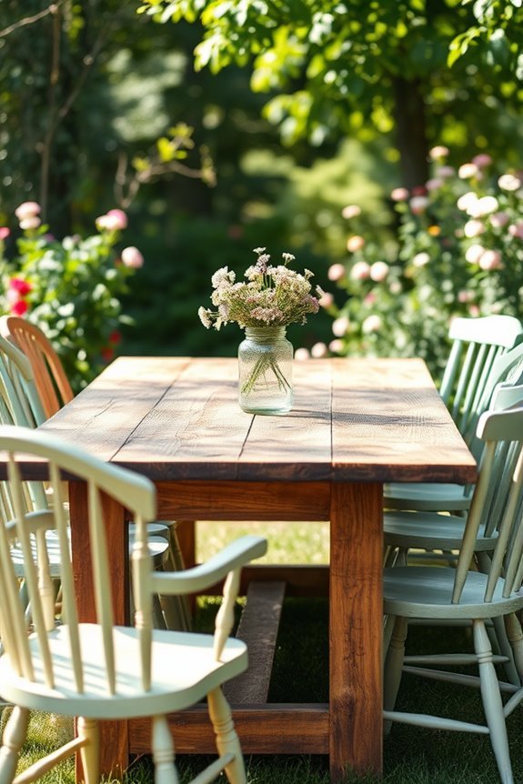 charming vintage outdoor dining