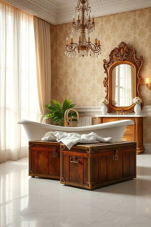 charming vintage storage trunks