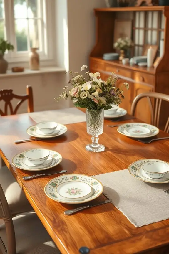 charming vintage table settings