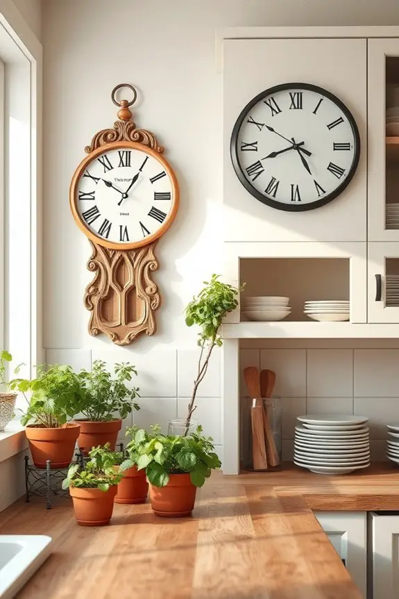 charming vintage wall clocks