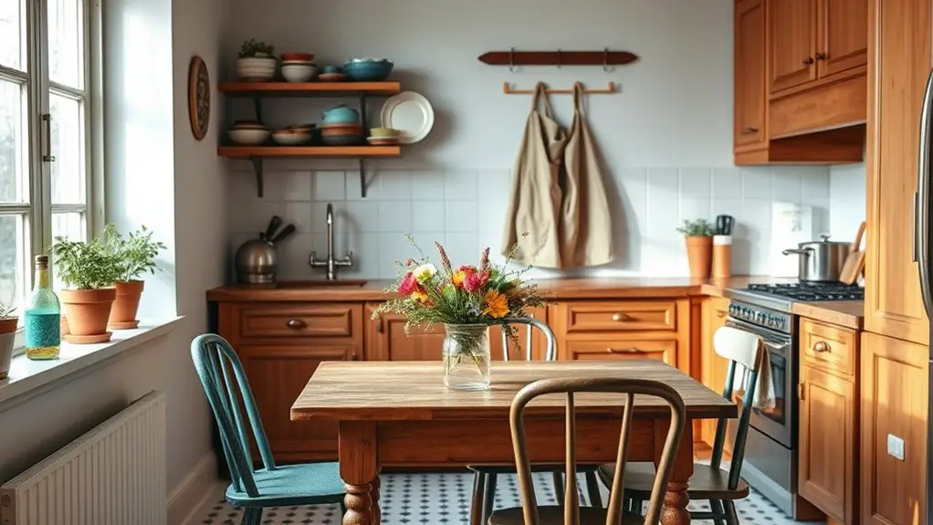 charming warm kitchen decor