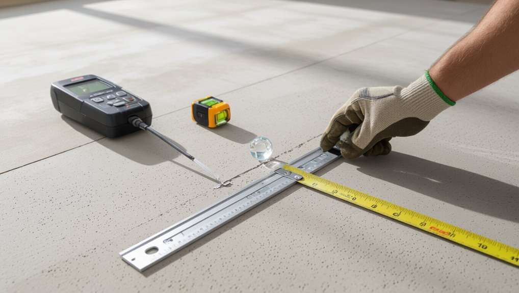 check concrete moisture flatness