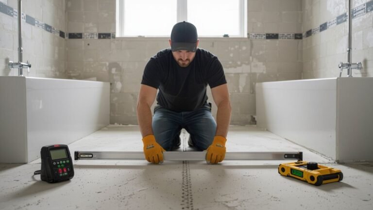 check concrete slab level