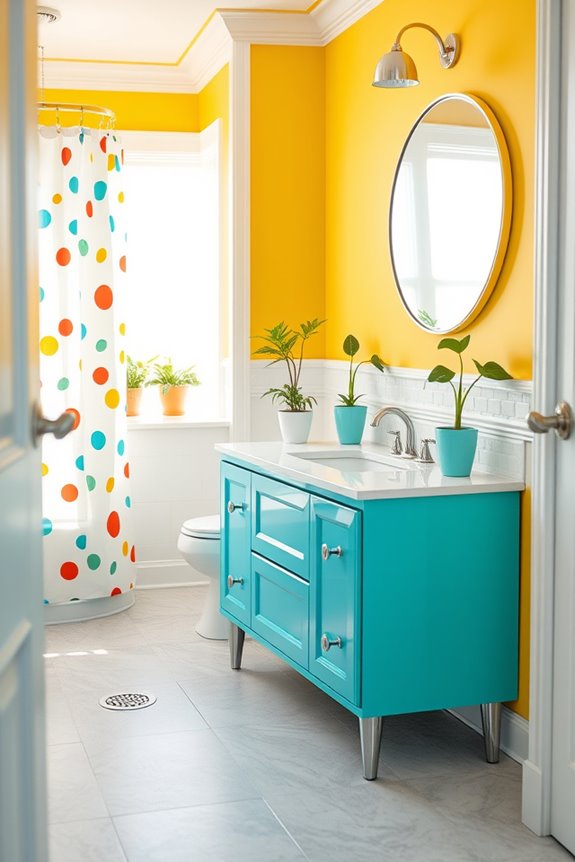 cheerful bathroom paint colors