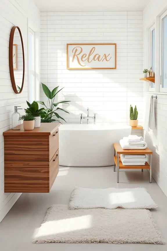 cheerful bathroom signage ideas