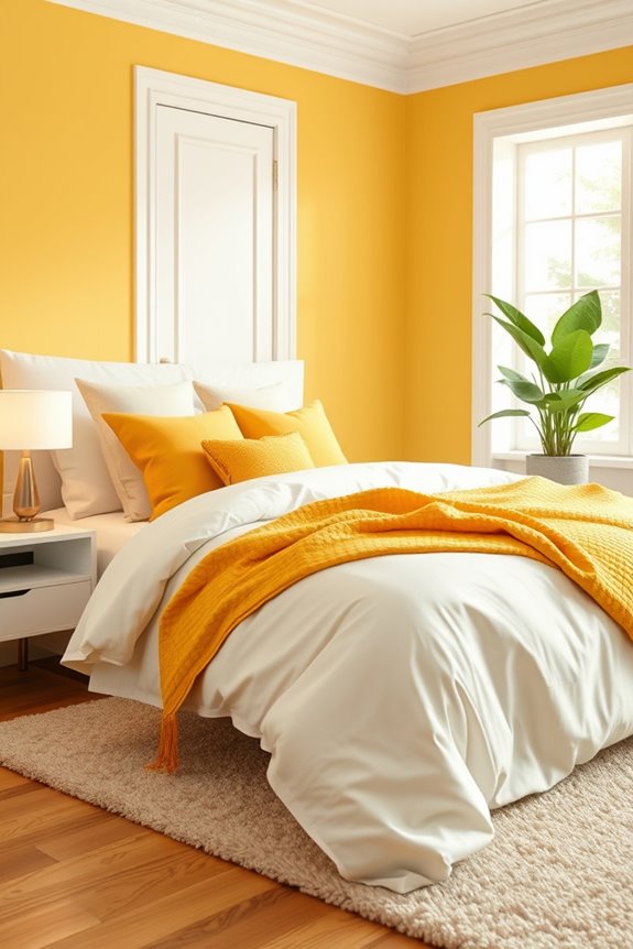 cheerful honey yellow accents