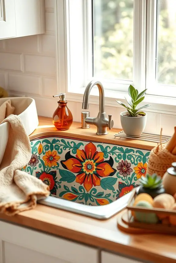 cheerful kitchen sink accessories