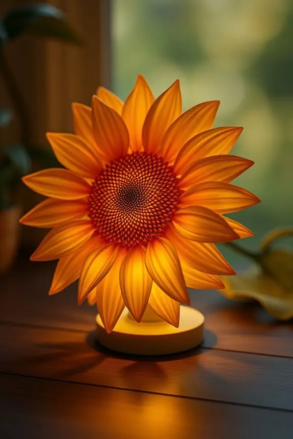 cheerful sunflower ambient light