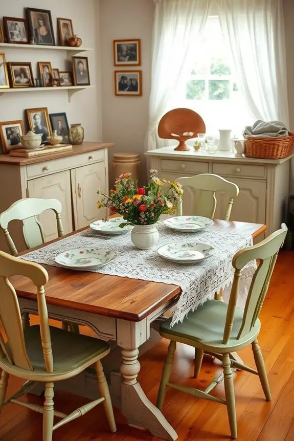 cherished family heirlooms enhance decor
