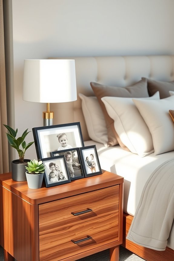 cherished family photo display
