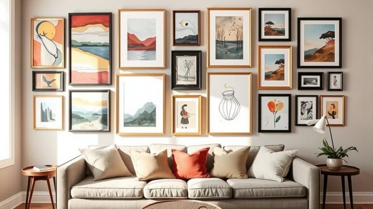 chic apartment wall art