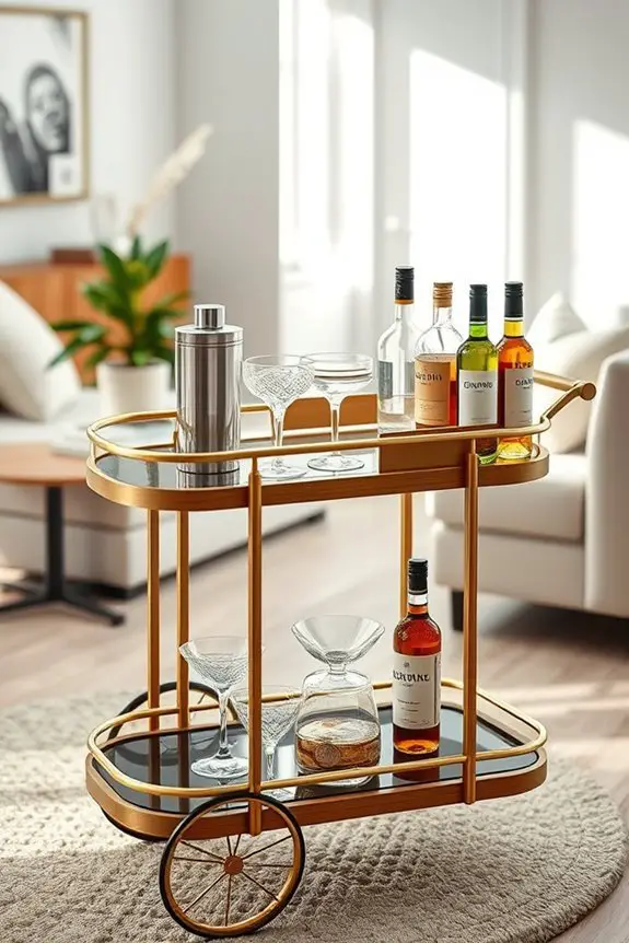 chic bar cart makeover essentials