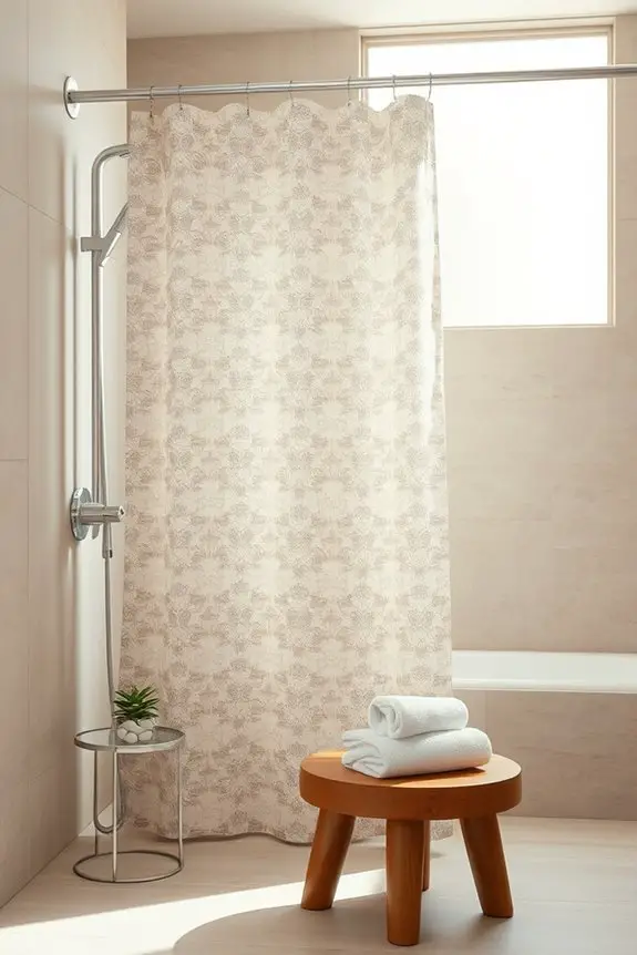 chic bathroom shower curtains
