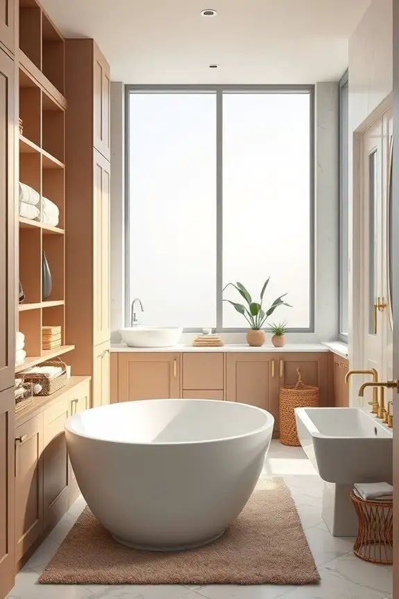 chic bathroom storage solutions