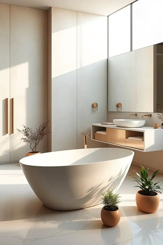 chic bathroom wall panels