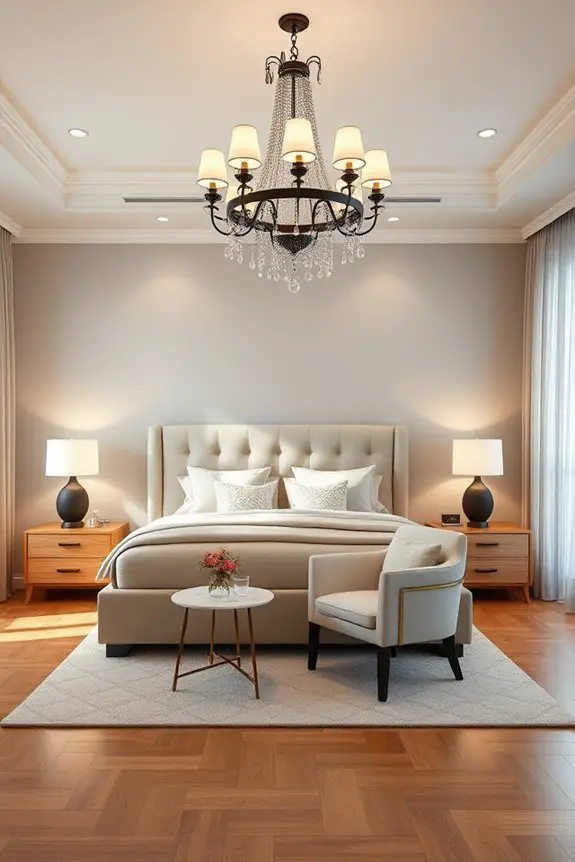 chic bedroom lighting fixtures