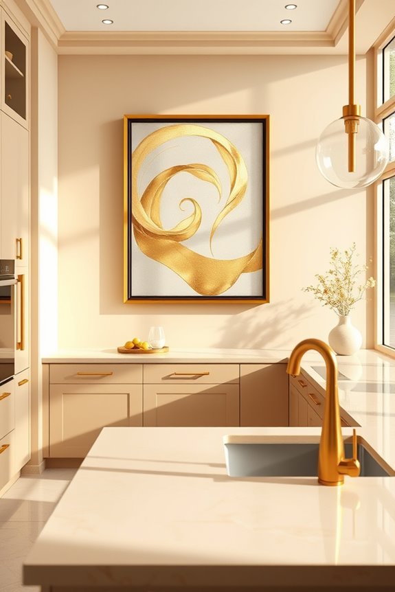 chic beige and gold decor