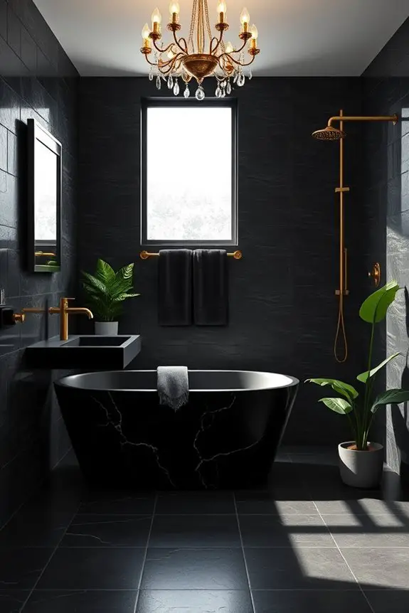 chic black and gold elegance