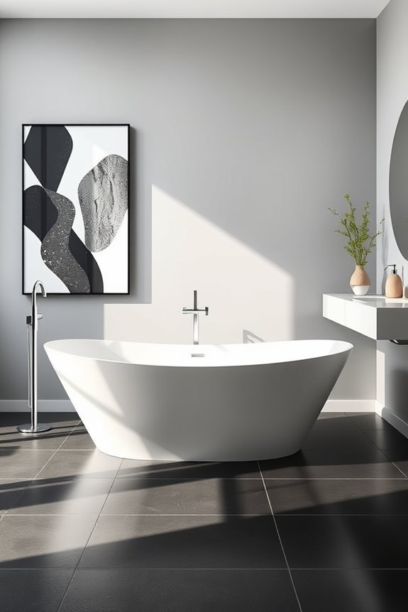 chic black and white decor