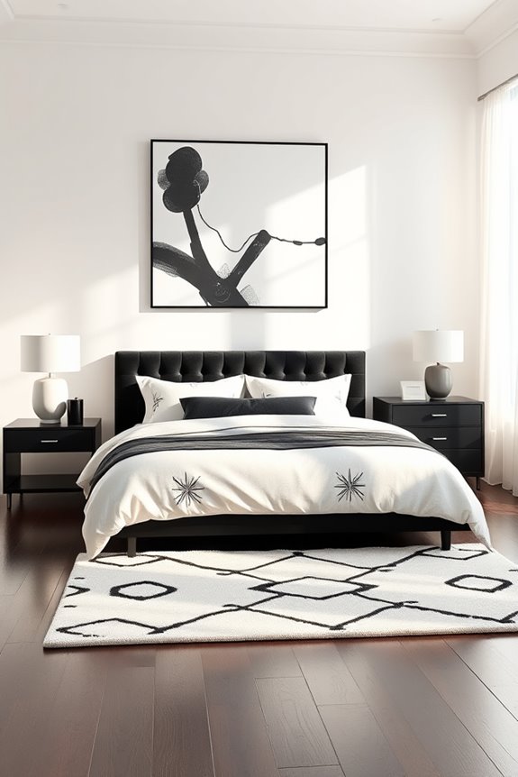 chic black and white elegance