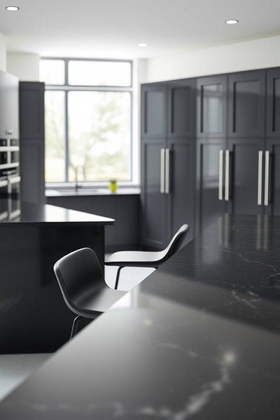 chic black bar stools
