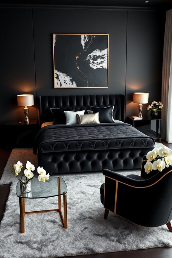 chic black furniture elegance