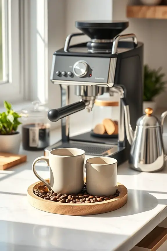 chic coffee station setup