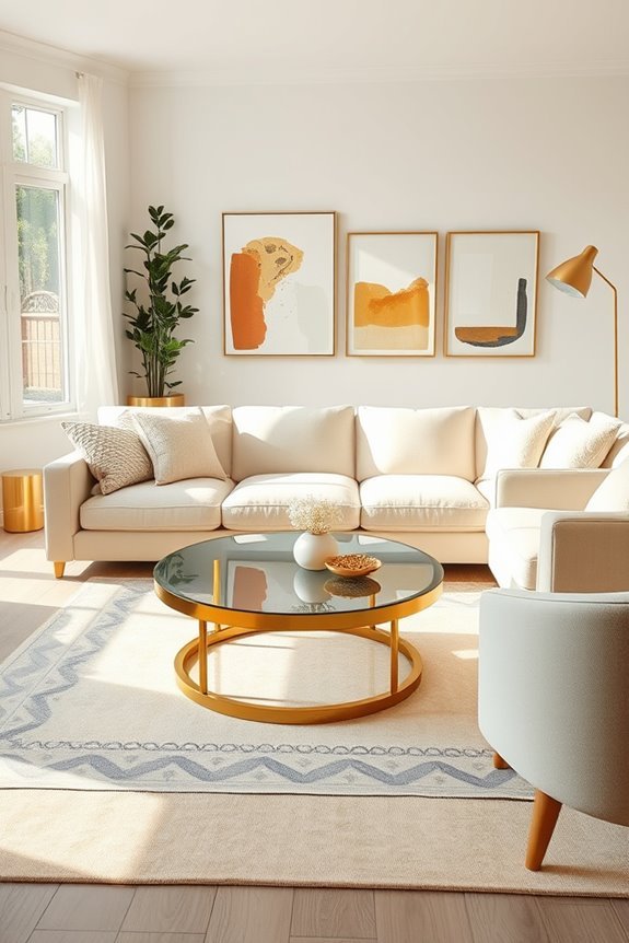 chic cream and gold elegance