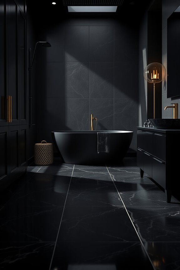 chic dark flooring elegance