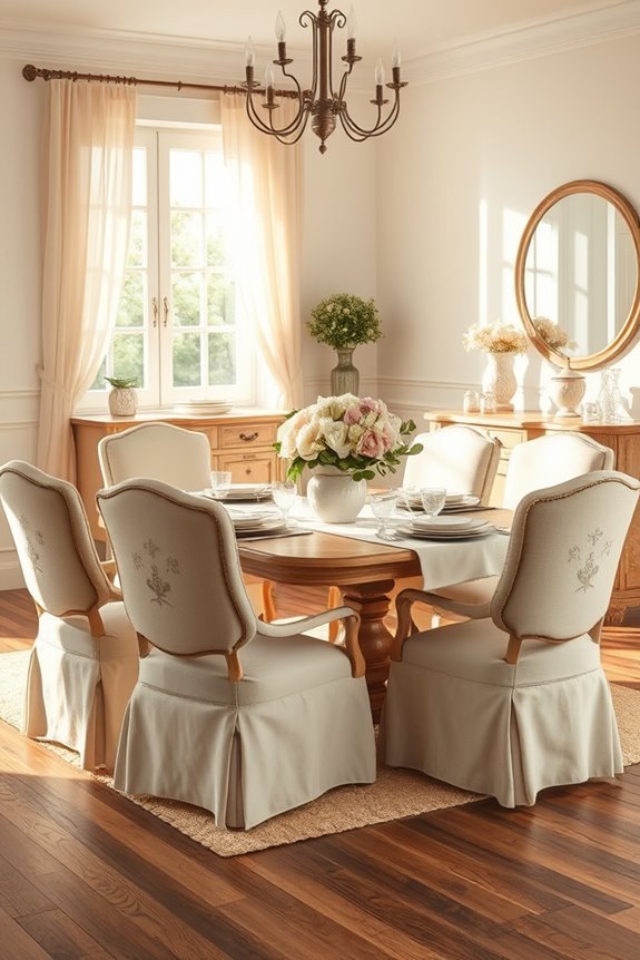chic elegance in dining