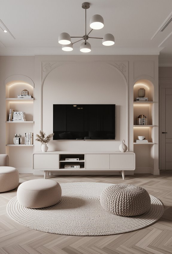chic feminine tv display