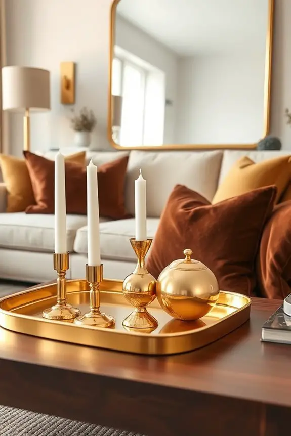 chic gold home accessories