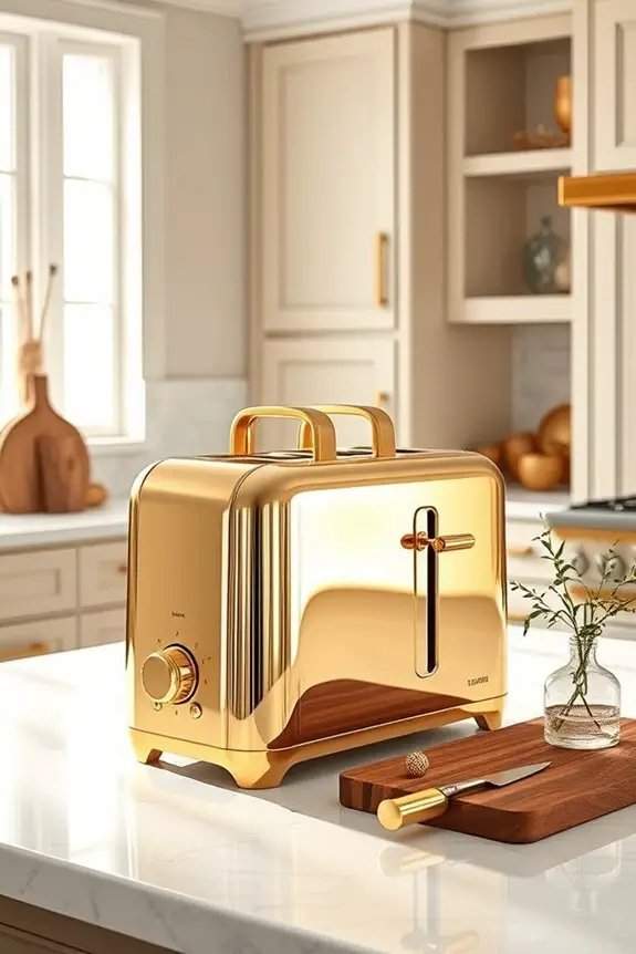 chic gold toaster elegance
