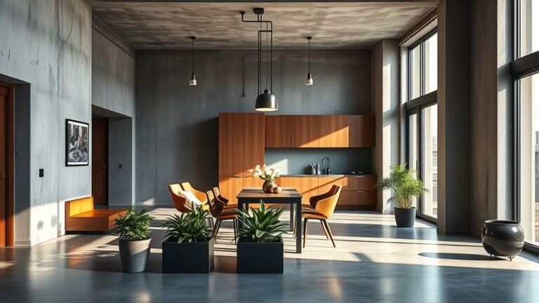chic industrial concrete apartments
