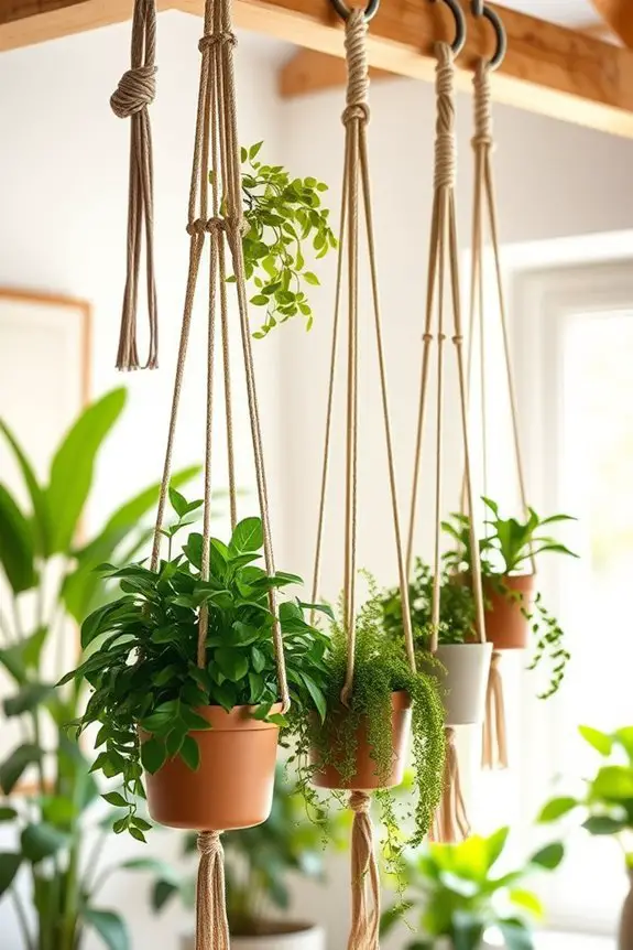 chic macrame plant hangers