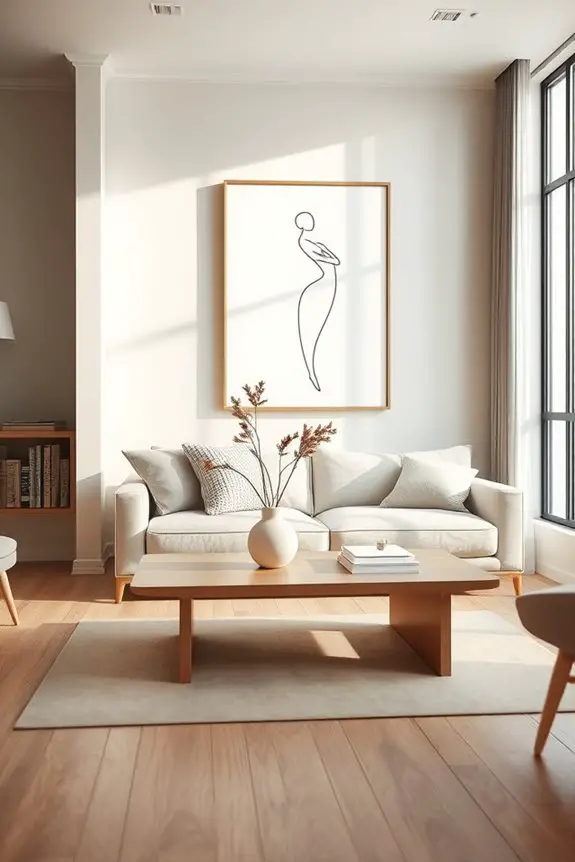chic minimalist line art