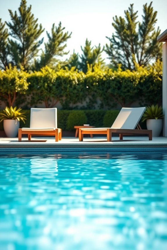 chic modern sun loungers