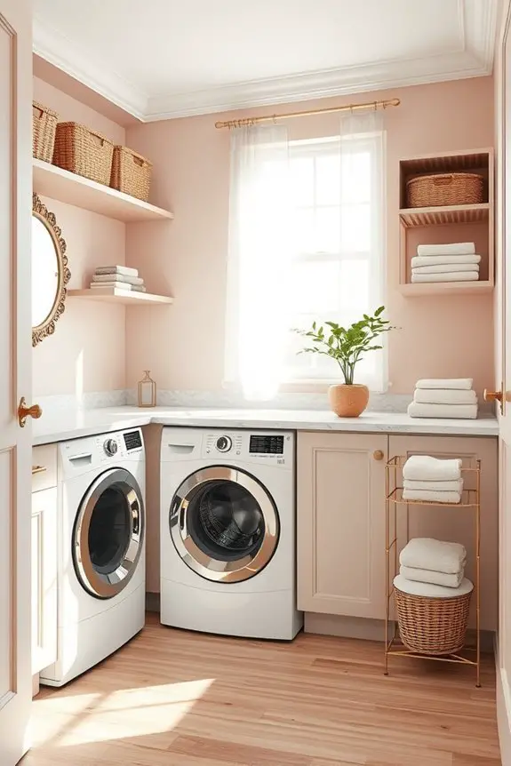 chic multifunctional laundry design
