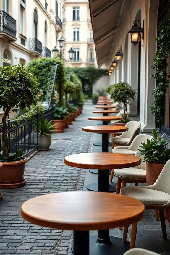 chic outdoor caf transformation