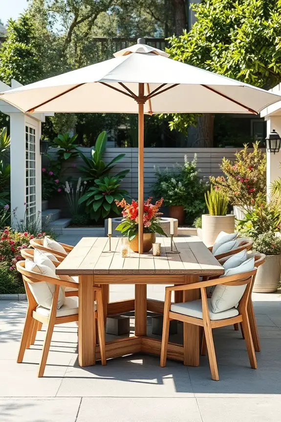 chic outdoor dining experience
