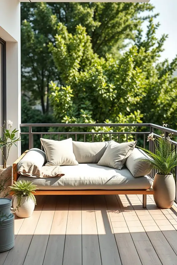 chic outdoor relaxation oasis