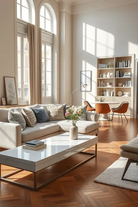 chic parisian apartment styling